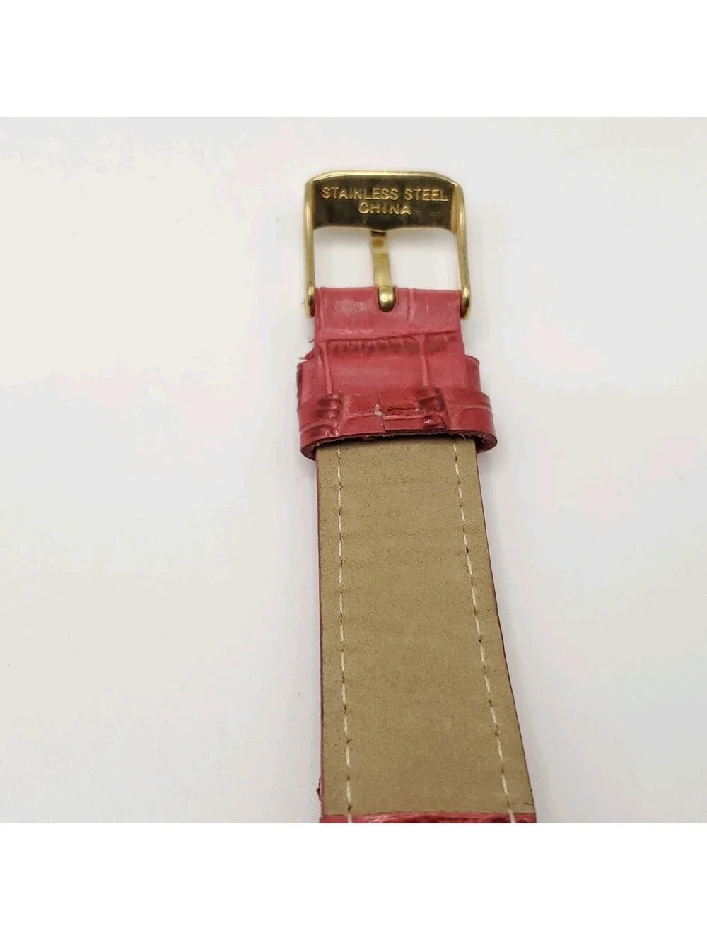 Isaac Mizrahi Live Quartz Womens 32mm Watch Red Sub Dial New Battery